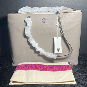 Tory Burch Designer Gray Freida Tote Purse Handbag